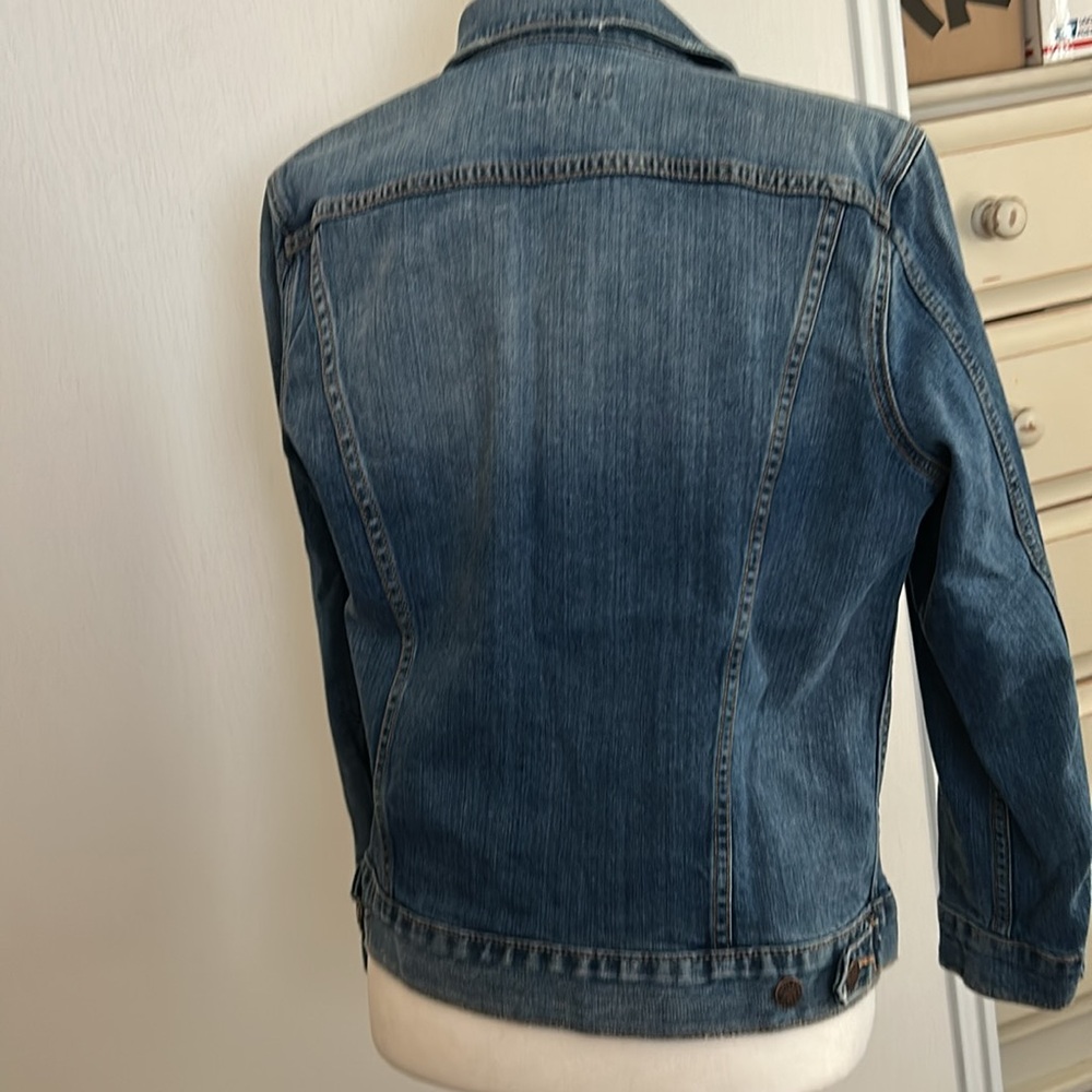 Lucky Brand Blue the tomboy trucker Denim Jacket - Picture 5 of 8